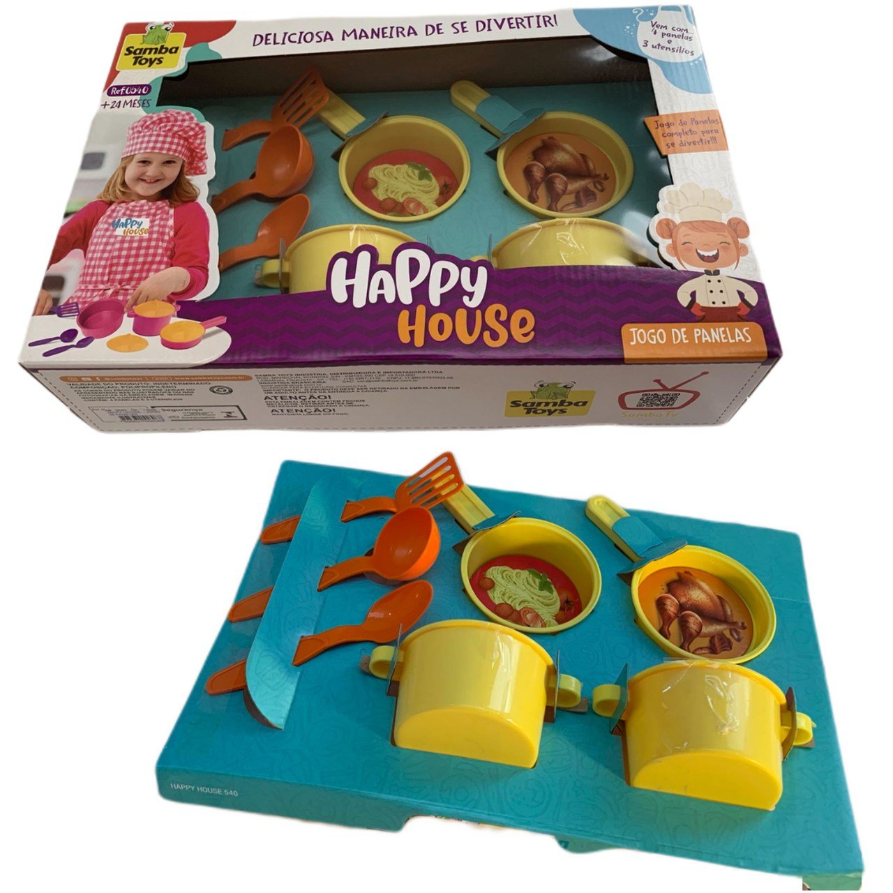Kit House Jogo De Panelas Infantil Menina Samba Toys em Promoção na  Americanas