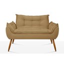 Ver imagem 7 de Kit Namoradeira Opala + 2 Poltronas para Sala Balaqui Decor Cor:capuccino