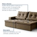 Ver mais imagens de Sofá Reclinável 3 Lugares 230cm Enzo Veludo Marrom
