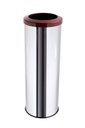 Ver imagem 1 de Lixeira Inox Aro Esmaltado 30 Litros Área Gourmet Cozinha Banheiro - Marrom