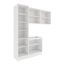 Ver imagem 3 de Lavanderia Modulada Kappesberg Celeste 4 Peças Branco/nogueira 210cm