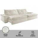 Ver imagem 4 de Sofá Apollo Linho 02 Módulos 100 Cm B25cm Meu Sofá Online A302 Linho Branco