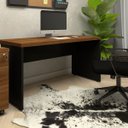 Ver imagem 1 de Escrivaninha Home Office 150cm Tampo 40mm Pés Painel