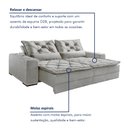 Ver mais imagens de Sofá Reclinável 3 Lugares 210Cm Dallas