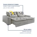 Ver imagem 4 de Sofá Reclinável 3 Lugares 210Cm Dallas