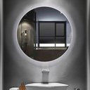 Ver imagem 1 de Espelho Decorativo Redondo com Led 40cm Branco Em40lrplb2 - In House Decor