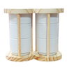 Kit Jogo 6 Xicaras Café/chá Hotel 200ml Empilháveis C/ Suporte Pinus - Porcelana Branca - 7