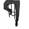 Banqueta Alta Em Madeira Industrial Cozinha Balcão Preto 95Cm - 3
