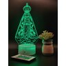 Luminária Nossa Senhora Aparecida - Led 3d Abajur de Mesa Atelie Madeira - 8