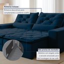 Ver mais imagens de Sofá Reclinável 3 Lugares 210Cm Dallas