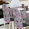 Kit 12 Capas de Cadeira + Toalha de Mesa + Cortina Sala de Jantar Cozinha Dos Sonhos Completa Borbol - 2