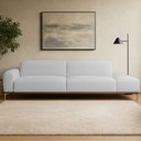 Ver imagem 2 de Sofá Living Unne 3 Lugares 210cm Terminal Esquerdo Bouclé Cinza Claro - Nexta Casa