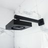 Chuveiro Ducha Limpeza Automática Quadrado Preto Fosco Articulável Solar ou Gás Metal Luxo - 2