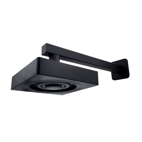 Chuveiro Ducha Limpeza Automática Quadrado Preto Fosco Articulável Solar ou Gás Metal Luxo