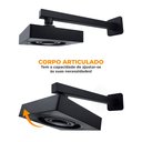 Ver imagem 3 de Chuveiro Ducha Limpeza Automática Quadrado Preto Fosco Articulável Solar ou Gás Metal Luxo