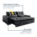 Ver imagem 5 de Sofá Reclinável 3 Lugares 210Cm Dallas