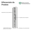Ver imagem 4 de Guarda-roupa Modulado 1 Porta Branco Neo Madesa