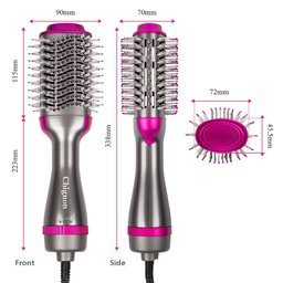 Pente de Ar Quente Secador de Cabelo Escova Secadora Elashopp - 8