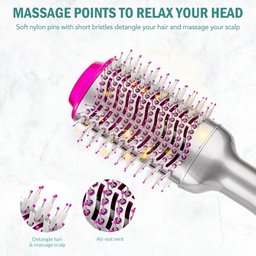 Pente de Ar Quente Secador de Cabelo Escova Secadora Elashopp - 3