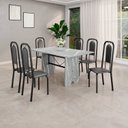 Ver imagem 1 de Conjunto Sala de Jantar com 6 Cadeiras Lara Preto