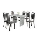 Ver imagem 2 de Conjunto Sala de Jantar com 6 Cadeiras Lara Preto
