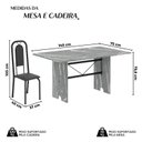 Ver imagem 3 de Conjunto Sala de Jantar com 6 Cadeiras Lara Preto