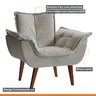 Poltrona Decorativa Estofada Eros Montana Estofados - 6