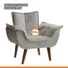 Poltrona Decorativa Estofada Eros Montana Estofados - 4
