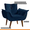 Ver imagem 6 de Poltrona Decorativa Estofada Eros Montana Estofados