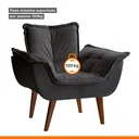 Ver imagem 4 de Poltrona Decorativa Estofada Eros Montana Estofados