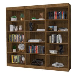 Organizador Kit 3 Livreiros Caio Multiuso Escritório Casa Jequitibá - 1