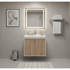 Gabinete Armário para Banheiro 50cm Mdf com Cuba - Bergamo