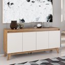 Ver imagem 1 de Armário Buffet Viero Filipe Imbuia / Off White
