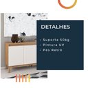 Ver imagem 5 de Armário Buffet Viero Filipe Imbuia / Off White
