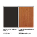 Ver imagem 7 de Guarda-roupas Genialflex Closet Modulado 4 Gavetas Mais Prateleiras Freijó Preto Fosco