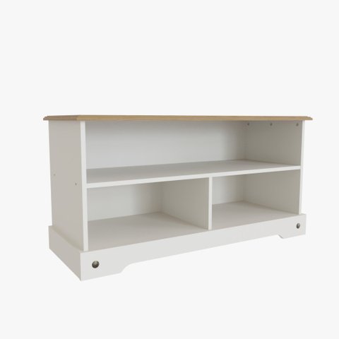 Rack Tv Corona Mexicana Creme/carvalho