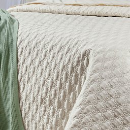 Peseira Cama Queen Verde Tricô Decoração Luxo Prime - 4