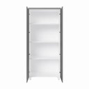 Ver imagem 4 de Armário Alto para Escritório com Portas e 4 Prateleiras 80 x 45 x 160 cm F5 Office Cor:Cinza
