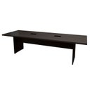 Ver imagem 4 de Mesa Reunião Escritório 6 Lugares 250x90cm 2 Caixas de Tomadas Pés Painel 100% MDF Corporate