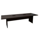 Ver imagem 2 de Mesa Reunião Escritório 6 Lugares 250x90cm 2 Caixas de Tomadas Pés Painel 100% MDF Corporate