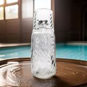 Ver imagem 3 de Garrafa Moringa com Copo de Vidro Maresias 1100ml - Allmix