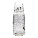Ver imagem 1 de Garrafa Moringa com Copo de Vidro Maresias 1100ml - Allmix