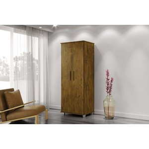 Armário Multiuso New Fit 2 Portas com Pés Canela