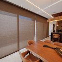 Ver imagem 2 de Persiana Rolo Tela Solar 3% Marrom Café 2,33m X 2,25m C/ Acabamento Preto