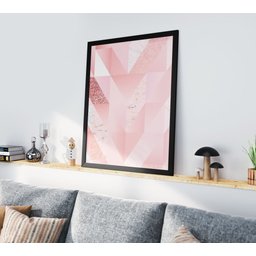 Quadro Decorativo Moldura Preta 30x40cm Abstract Rose - 2