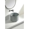Cuba Apoio Evier Secchio Grigio Lavabo Banheiro Cinza Fosco - 1