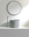 Ver imagem 2 de Cuba Apoio Evier Secchio Grigio Lavabo Banheiro Cinza Fosco
