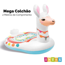 Ver imagem 3 de Boia Piscina Inflável Ilha Lhama Mega Grande com Bomba de Ar Manual Quick I