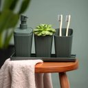 Ver imagem 3 de Porta Sabonete Líquido New Square 350ml Flora Verde Coza