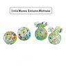 Kit 2 Pesos De Papel De Cristal Tipo Murano - Esfera Colorida Cristais Flamini Bola Multicolor Decor - 6